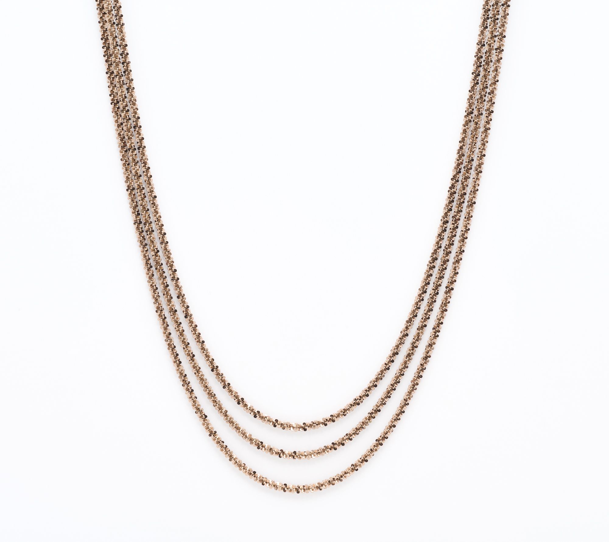 David Markstein Bronze Margherita 3-Strand Magnet Necklace