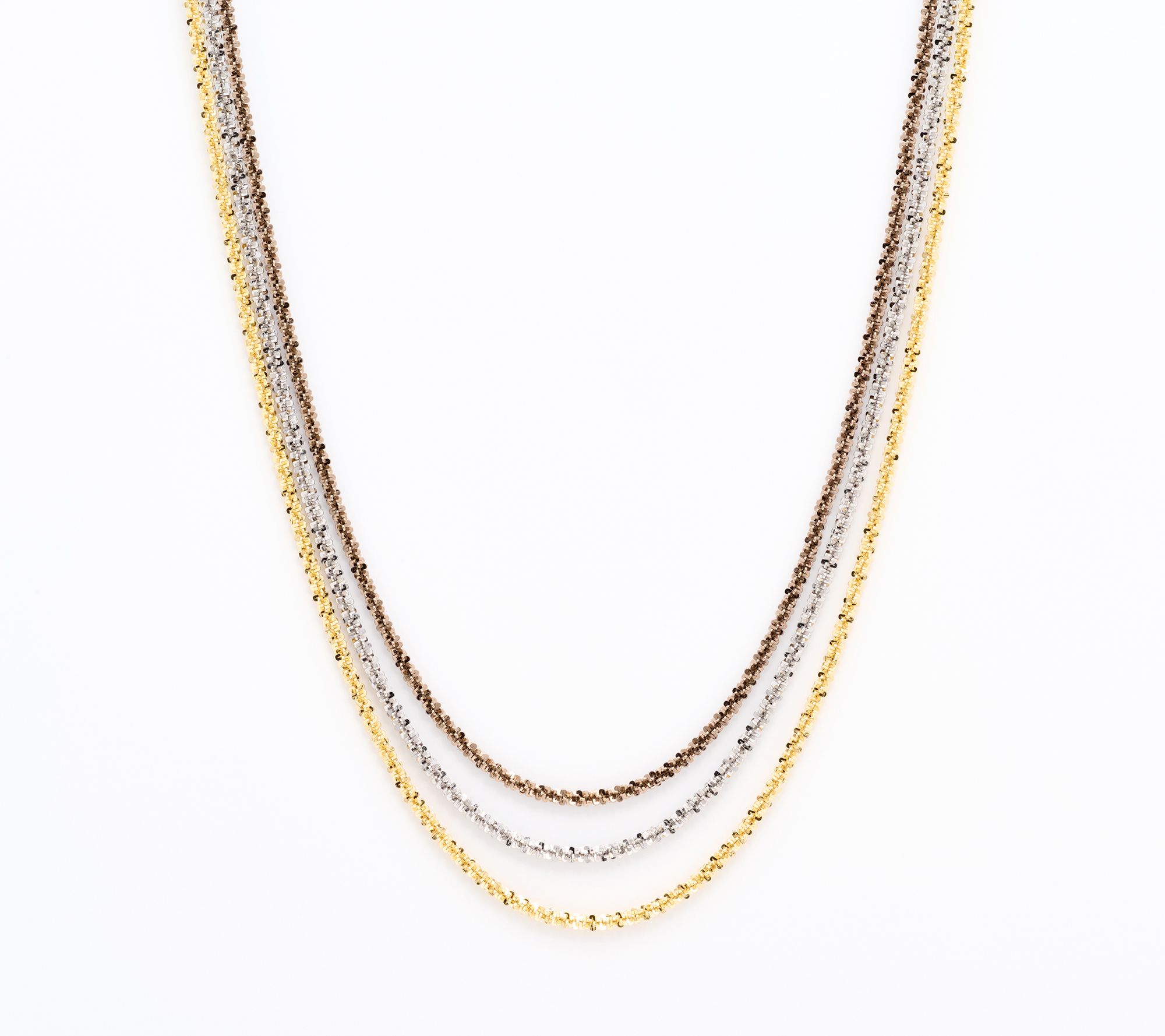 David Markstein Bronze Margherita 3-Strand Magnet Necklace