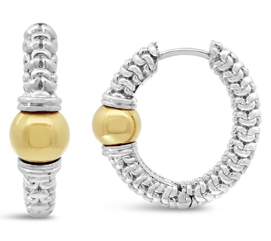 Tiffany Kay Studio Sterling & 14K Clad Two-ToneHoop Earrings