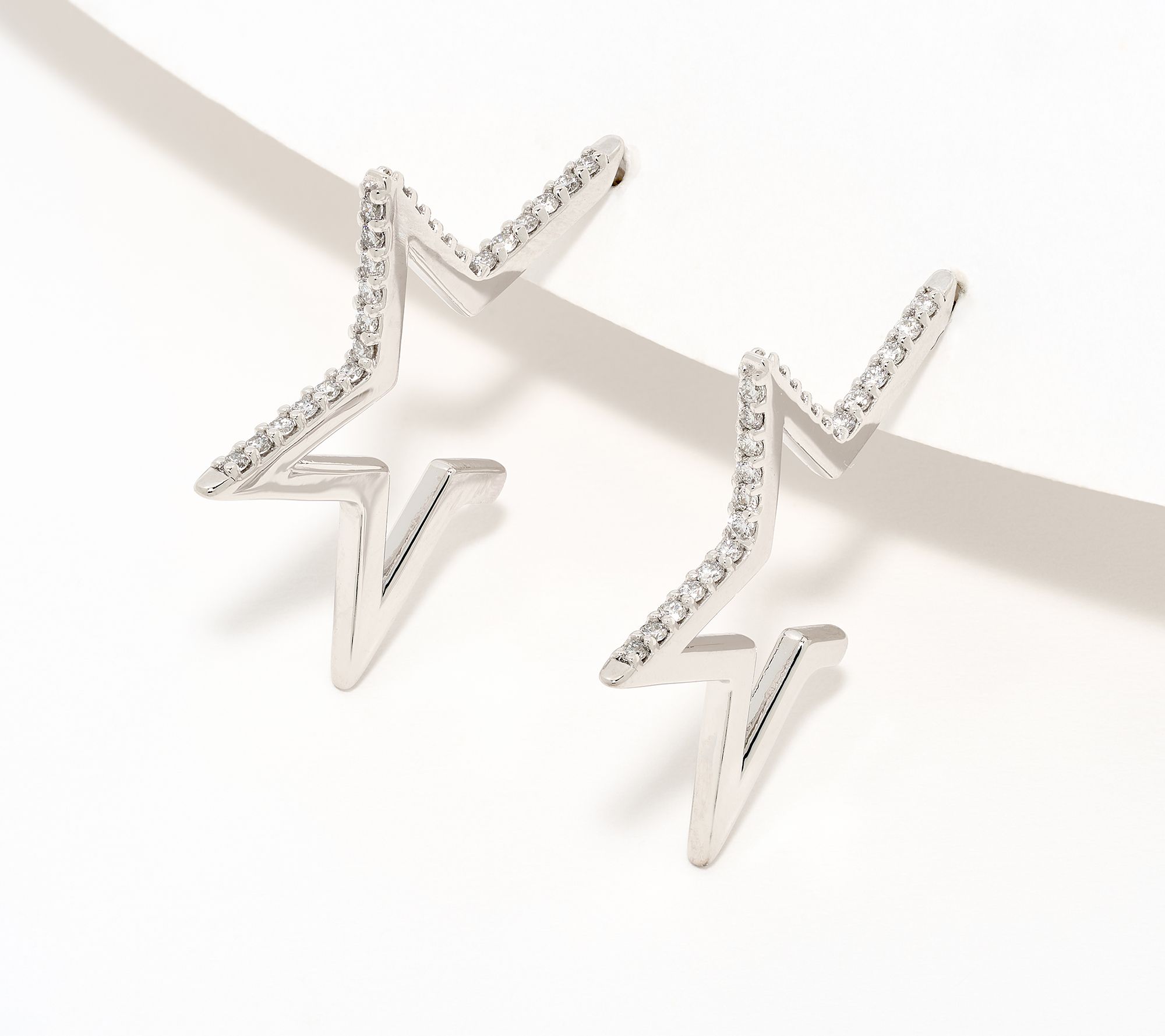 JEN by Jennifer Miller Lab Grown Diamond 0.48ct Star Earrings