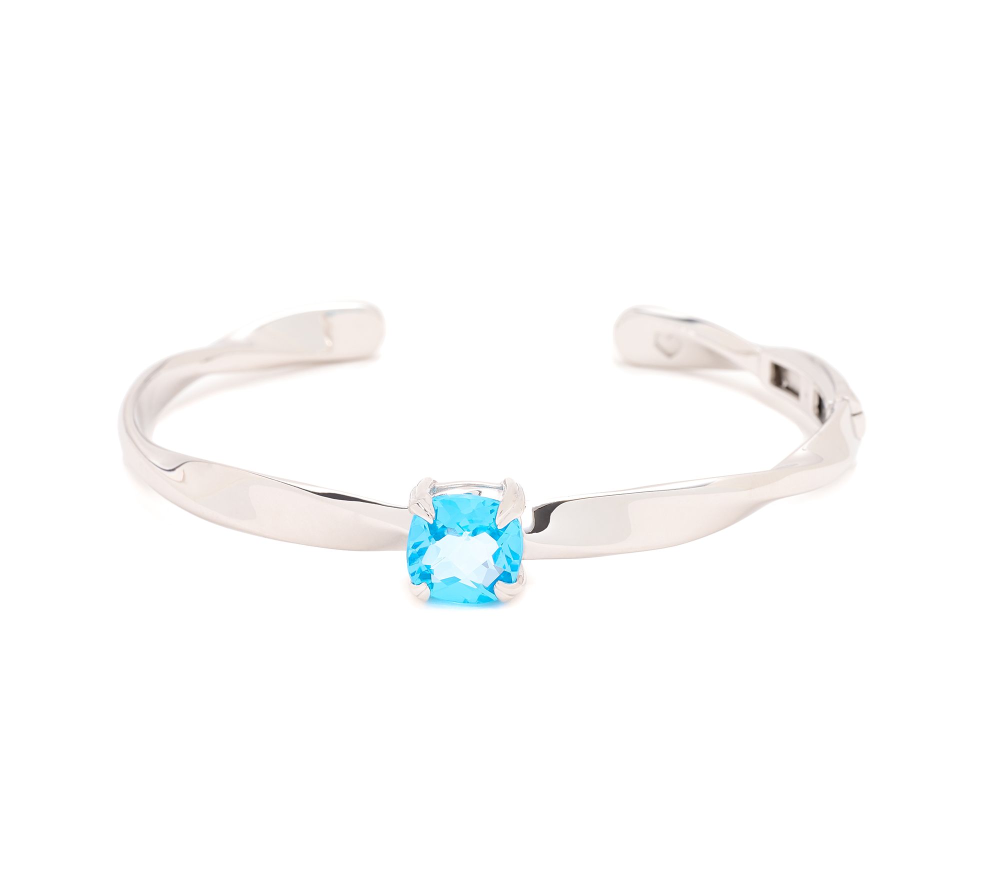 Christian James by Scott Grimes Sterling Ripple Gemstone Cuff Bracelet