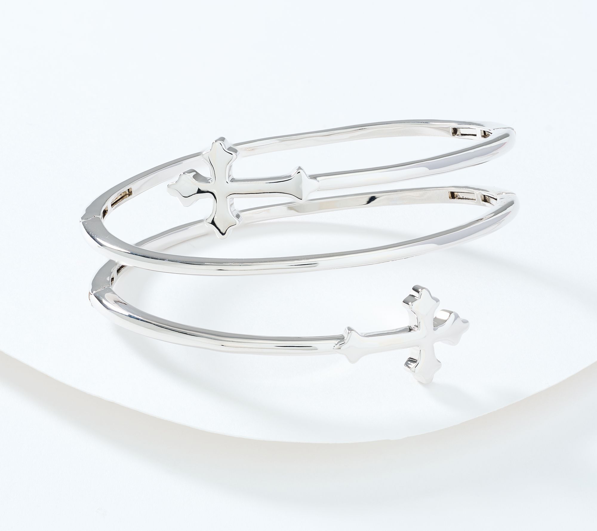 David Markstein Bronze Nuovo Multi-Hinge Cross Bangle