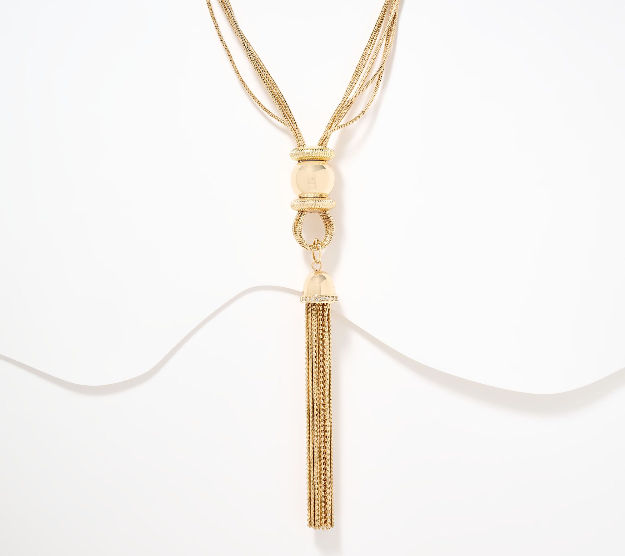 "As Is" Joan Rivers Classic Polished Tassel Necklace