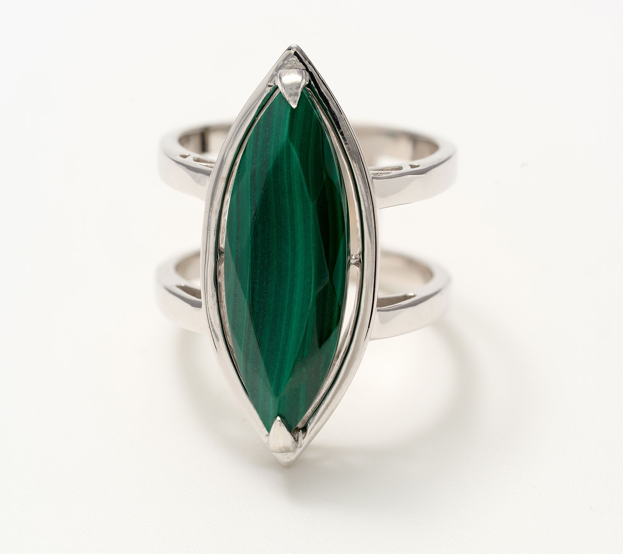 Affinity Gems Marquee Center Stone Ring, Sterling