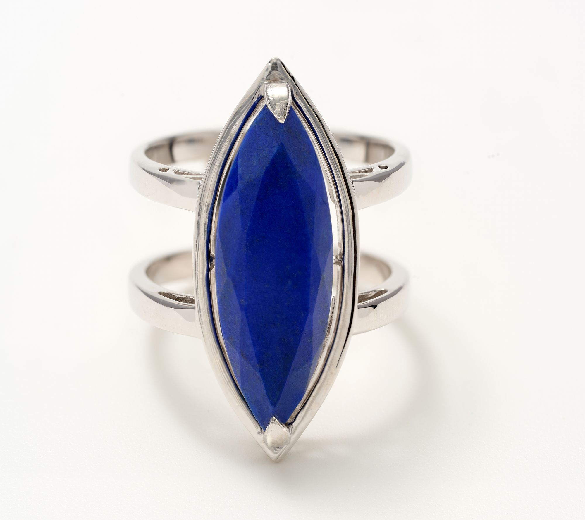 Affinity Gems Marquee Center Stone Ring, Sterling