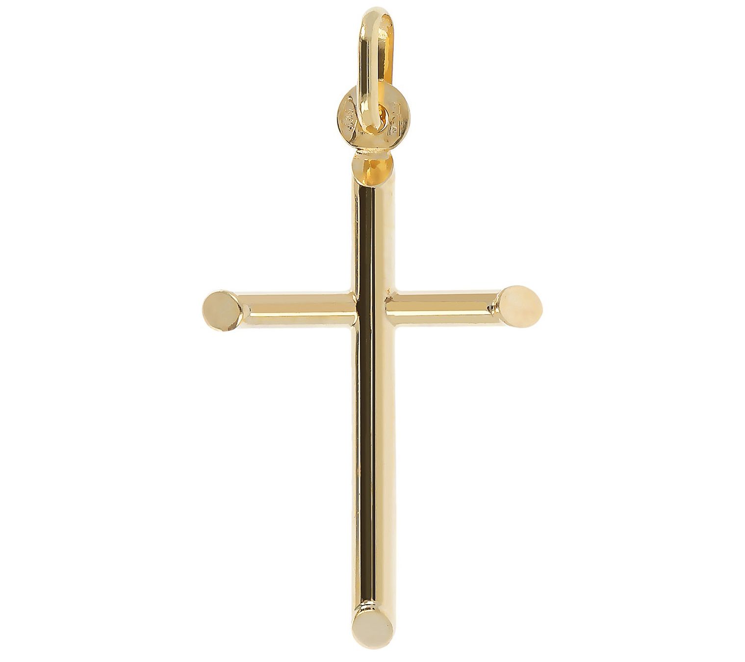Italian Gold Polished Cross Pendant, 14K Gold - QVC.com