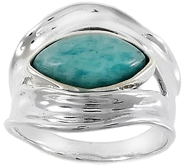 Hagit Sterling & Amazonite Ring
