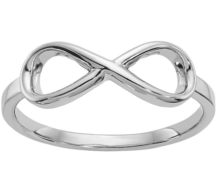 Sterling Polished Infinity Ring - QVC.com