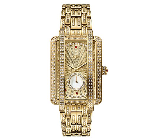 JBW Women's Mink 18K Gold Plated 2.50 cttw Diamond Watch