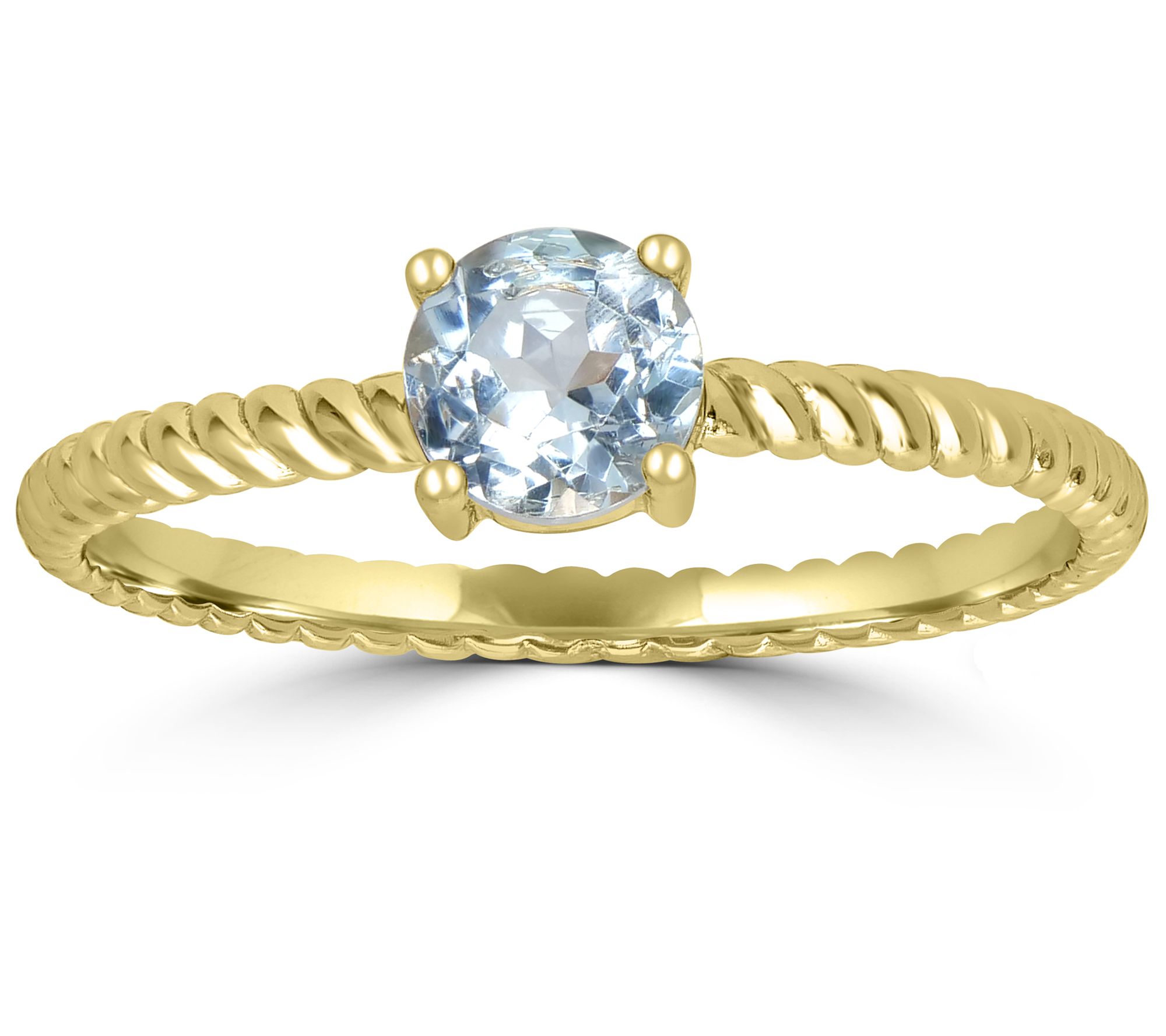 Generation Gems 0.50 cttw Sky Blue Topaz Ring, 14K Gold