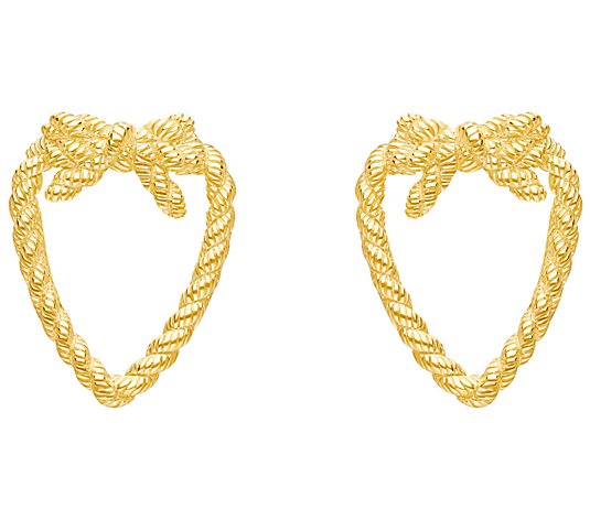 Goddaughters 14K Gold Clad Love Knot Earrings