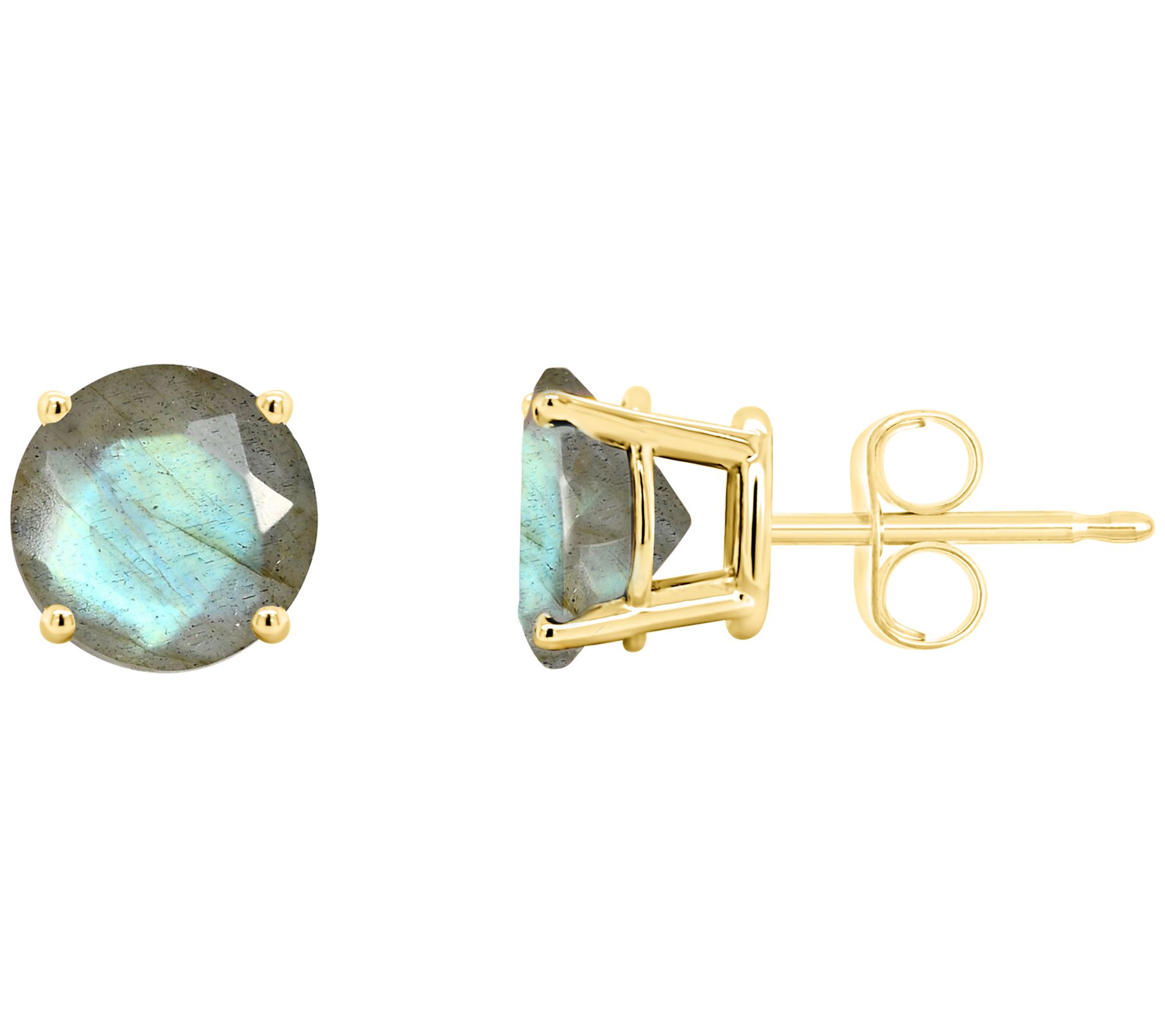 Affinity Gems Labradorite Stud Earrings, 14K Gold