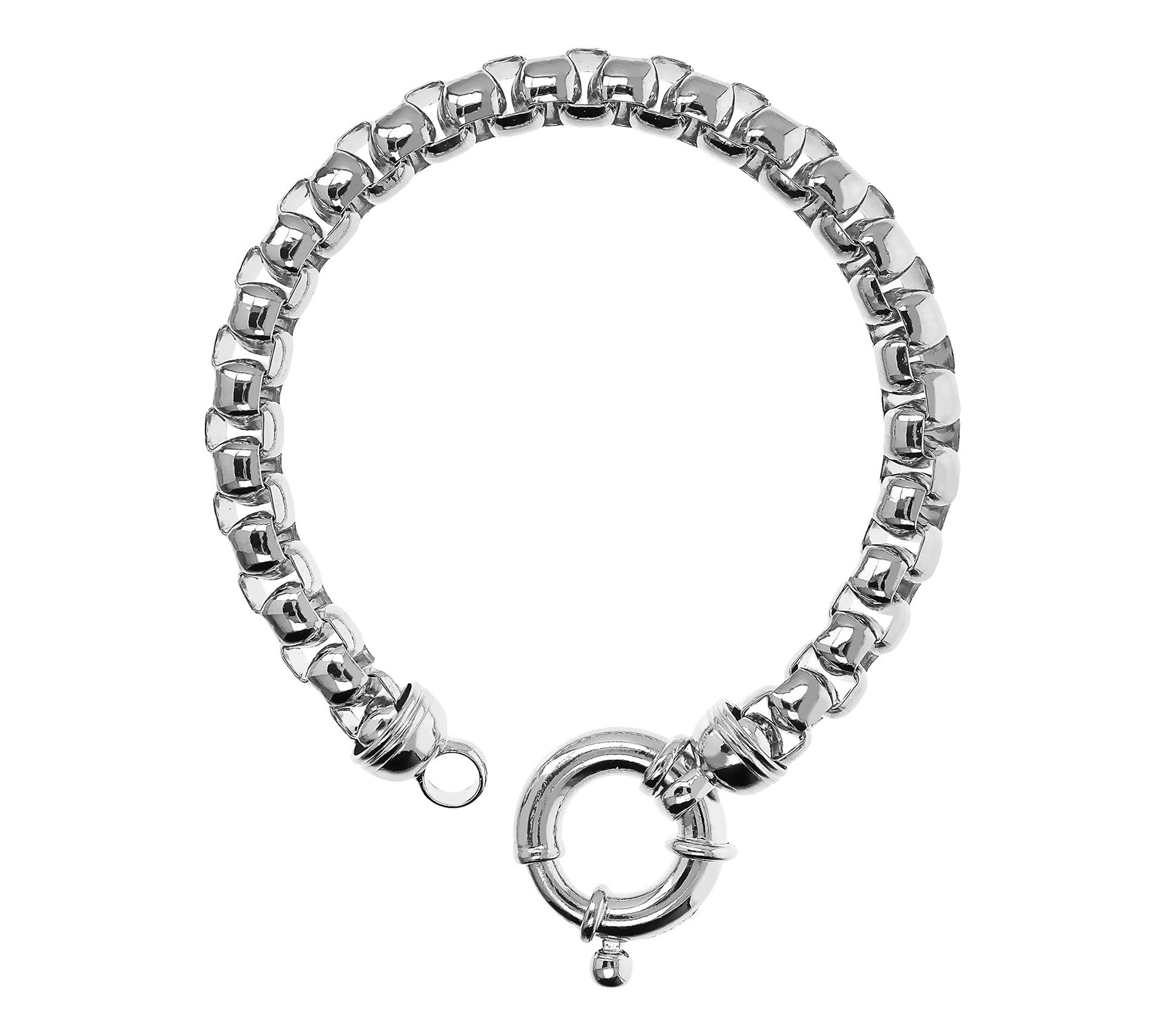 Italian Bronze x David Markstein Bold Box Chain Bracelet