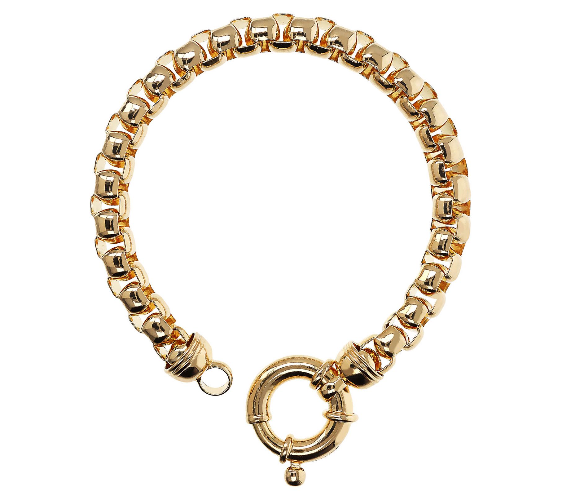 Italian Bronze x David Markstein Bold Box Chain Bracelet