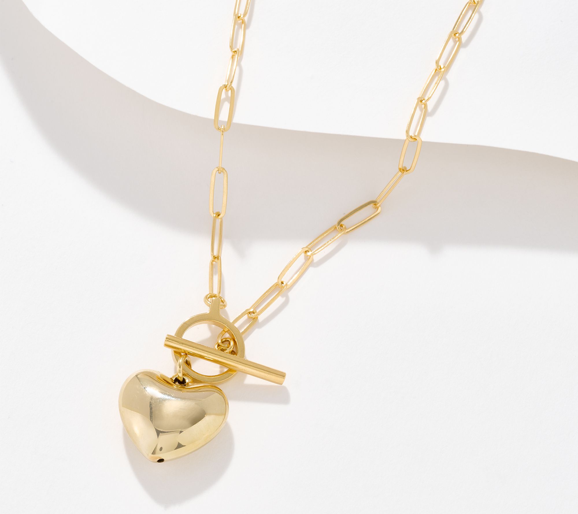 "As Is" UltraFine 950 Silver Charm Toggle 18K Plat Necklace , 10g