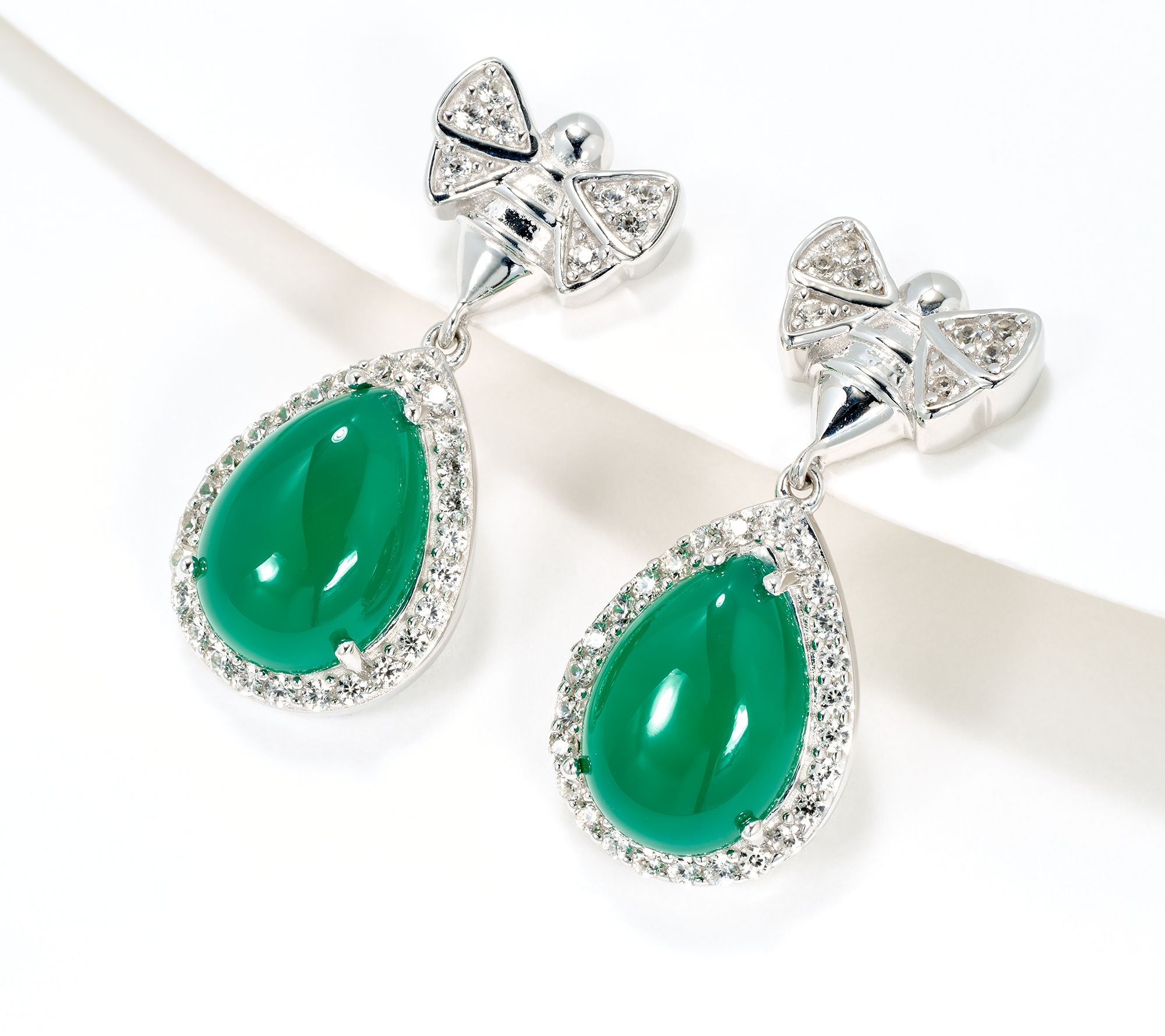 Dallas Prince Gemstone Bee Earrings, Sterling Silver