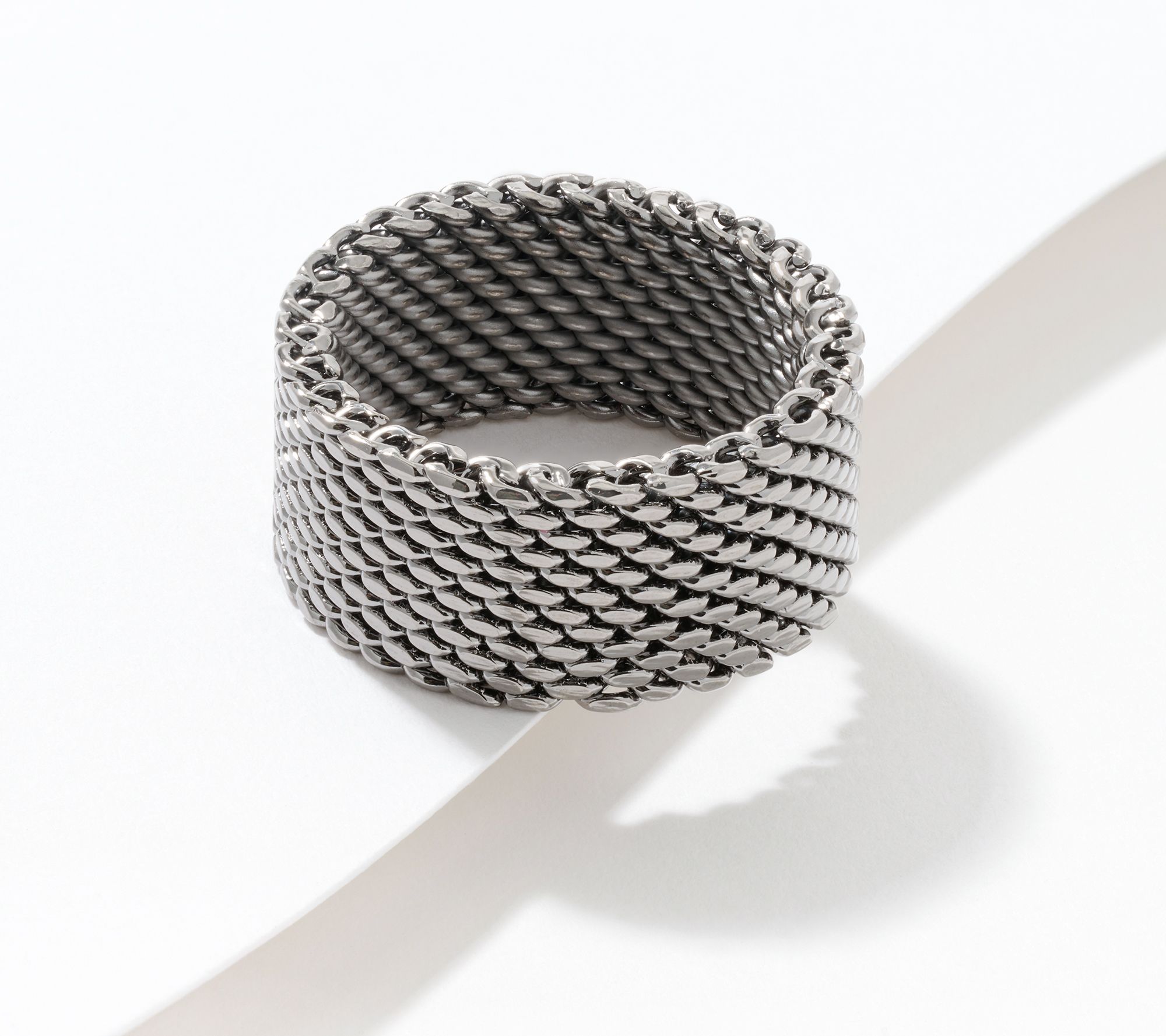 David Markstein Bronze Couture Tessutto Mesh Band Ring