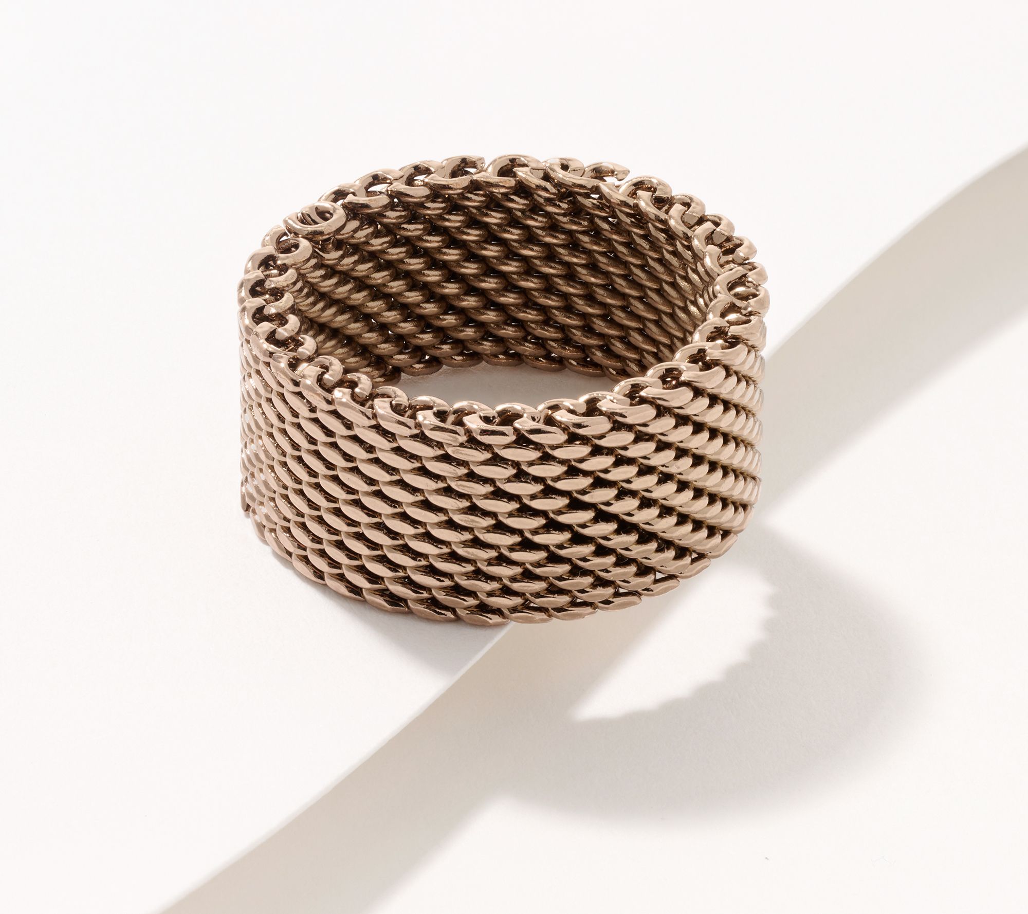 David Markstein Bronze Couture Tessutto Mesh Band Ring