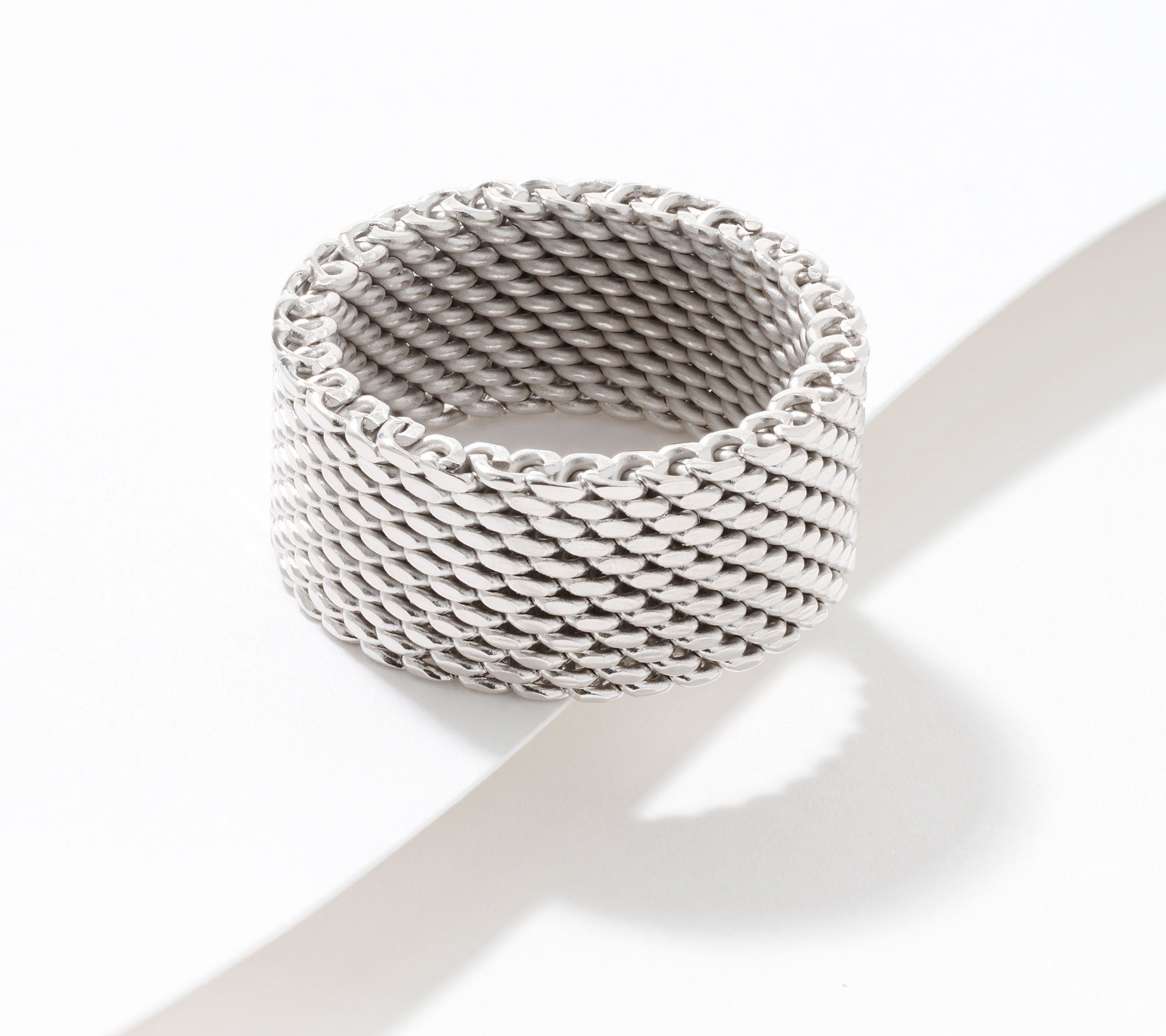 David Markstein Bronze Couture Tessutto Mesh Band Ring