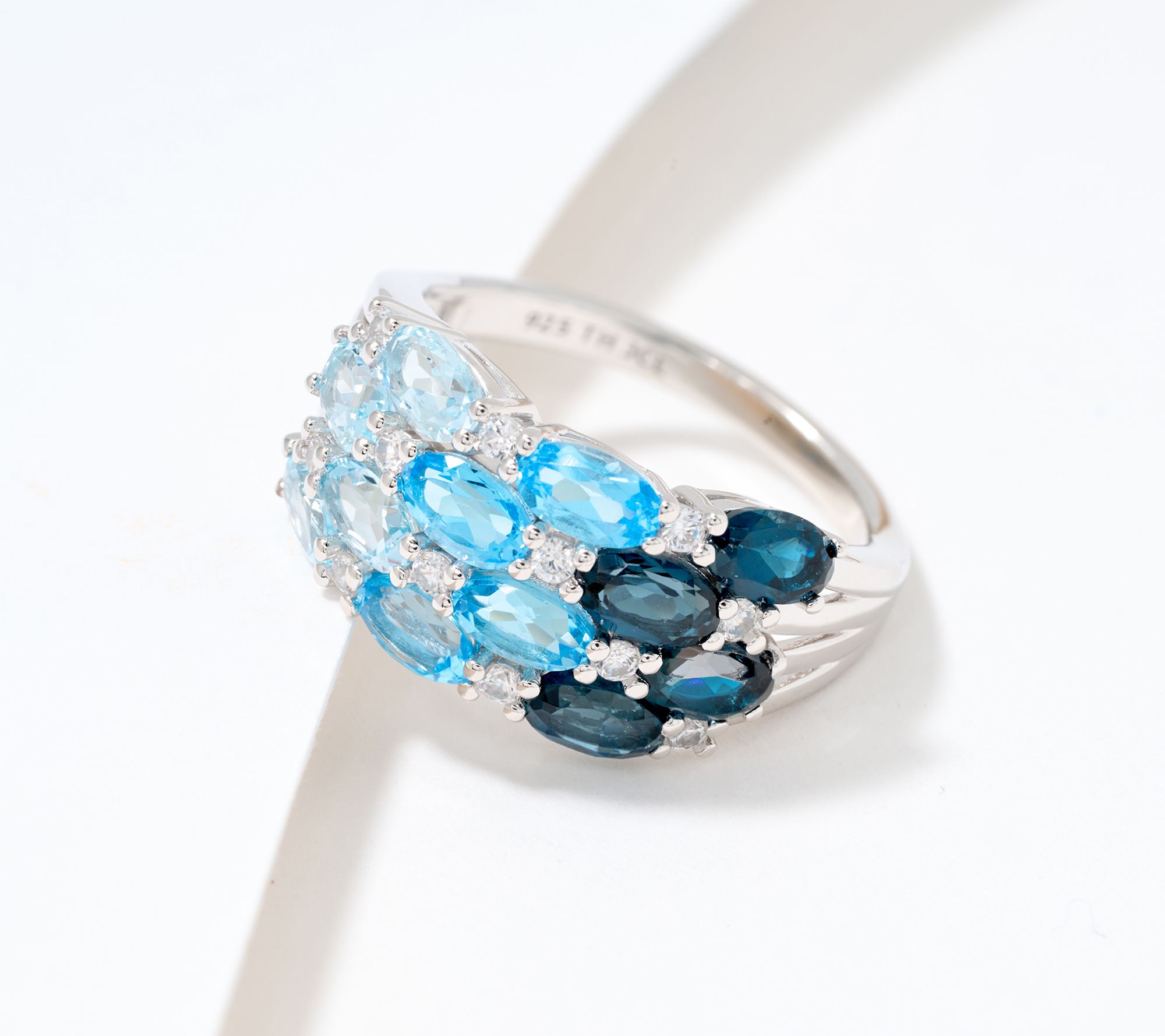 JEN by Jennifer Miller Oval Ombre Band Ring, Sterling Silver