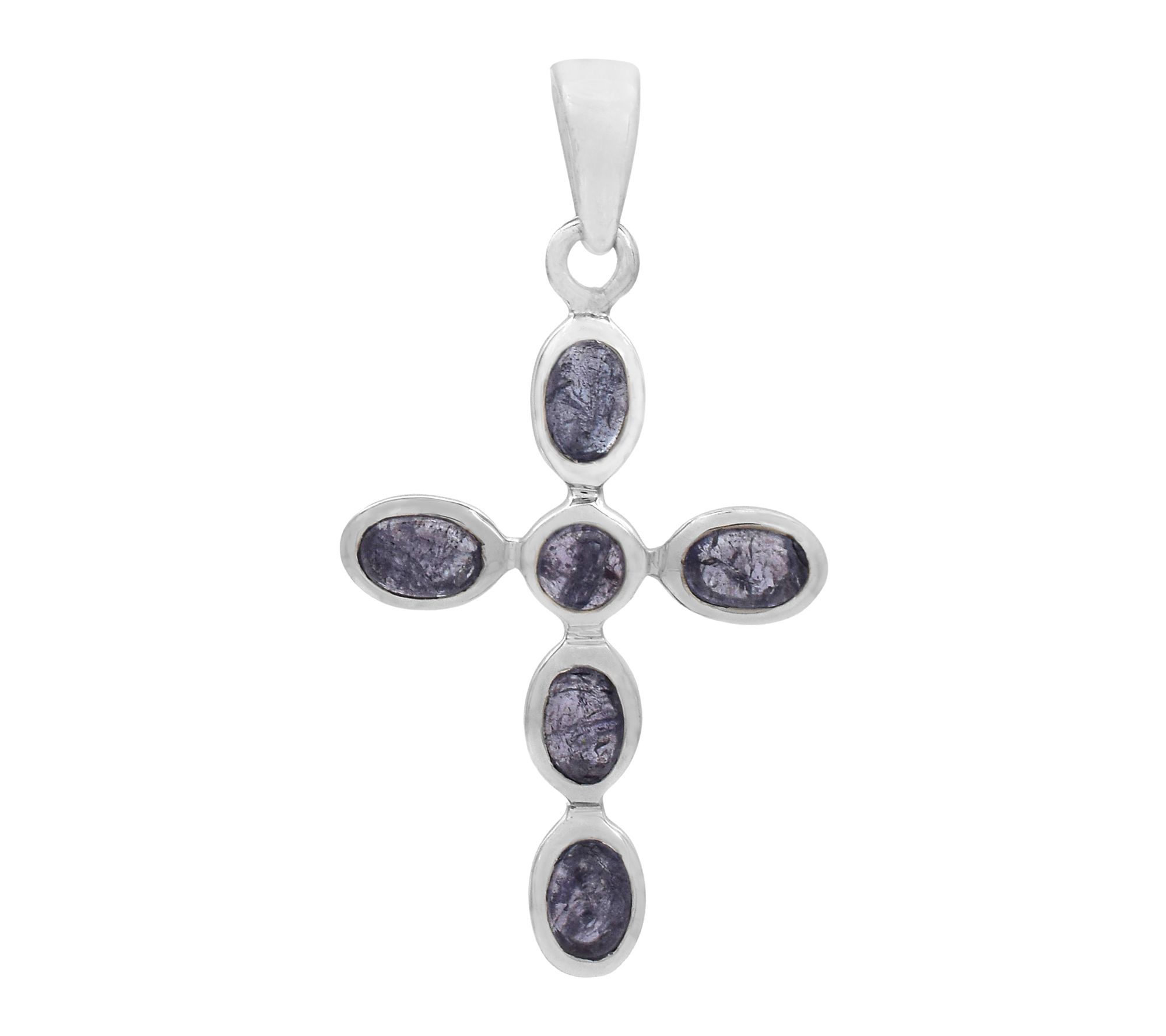 Affinity Gems Tanzanite Cross Pendant, SterlingSilver