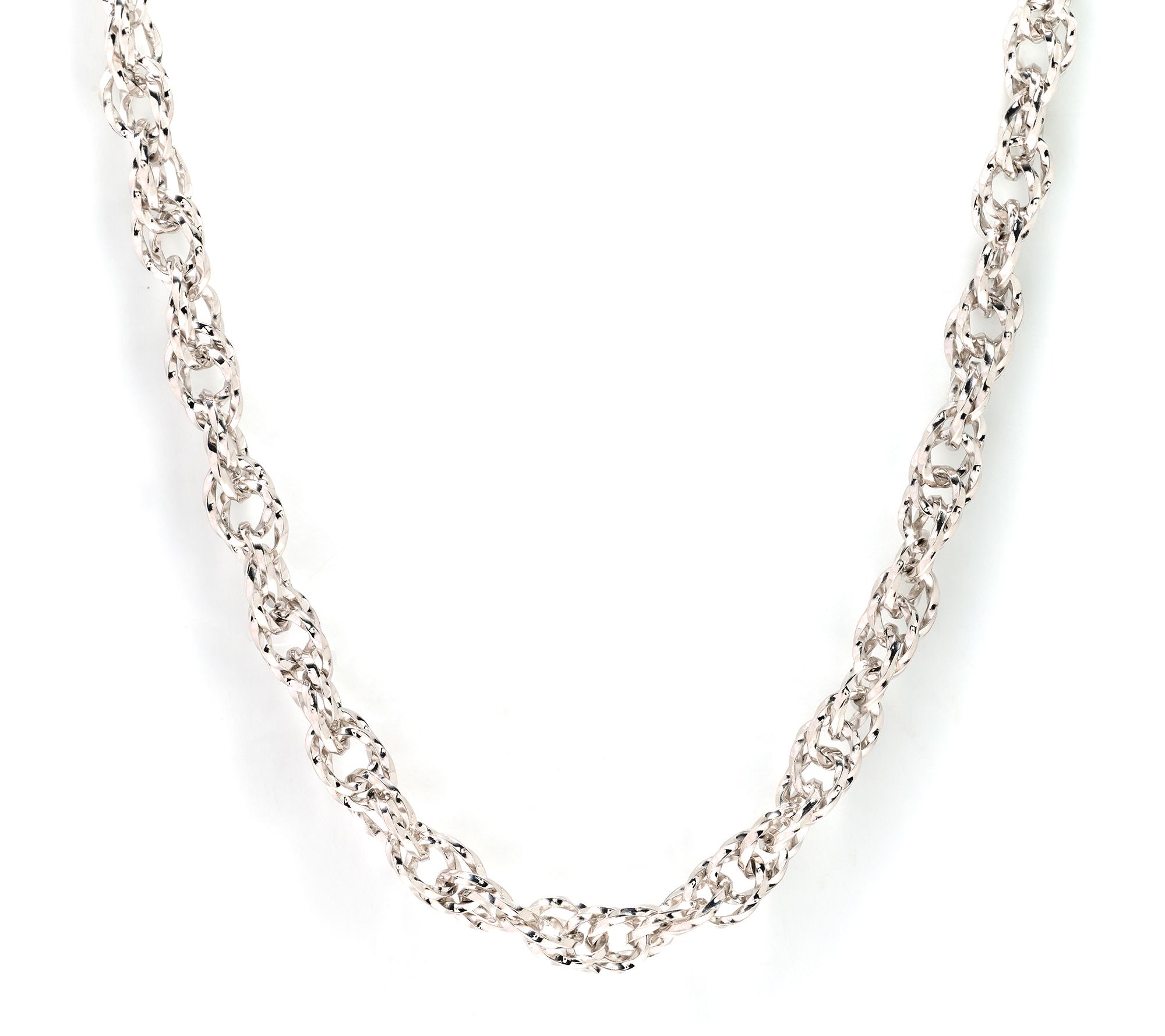 Christian James by Scott Grimes Sterling Iconic Ripple Link Necklace 53.0g