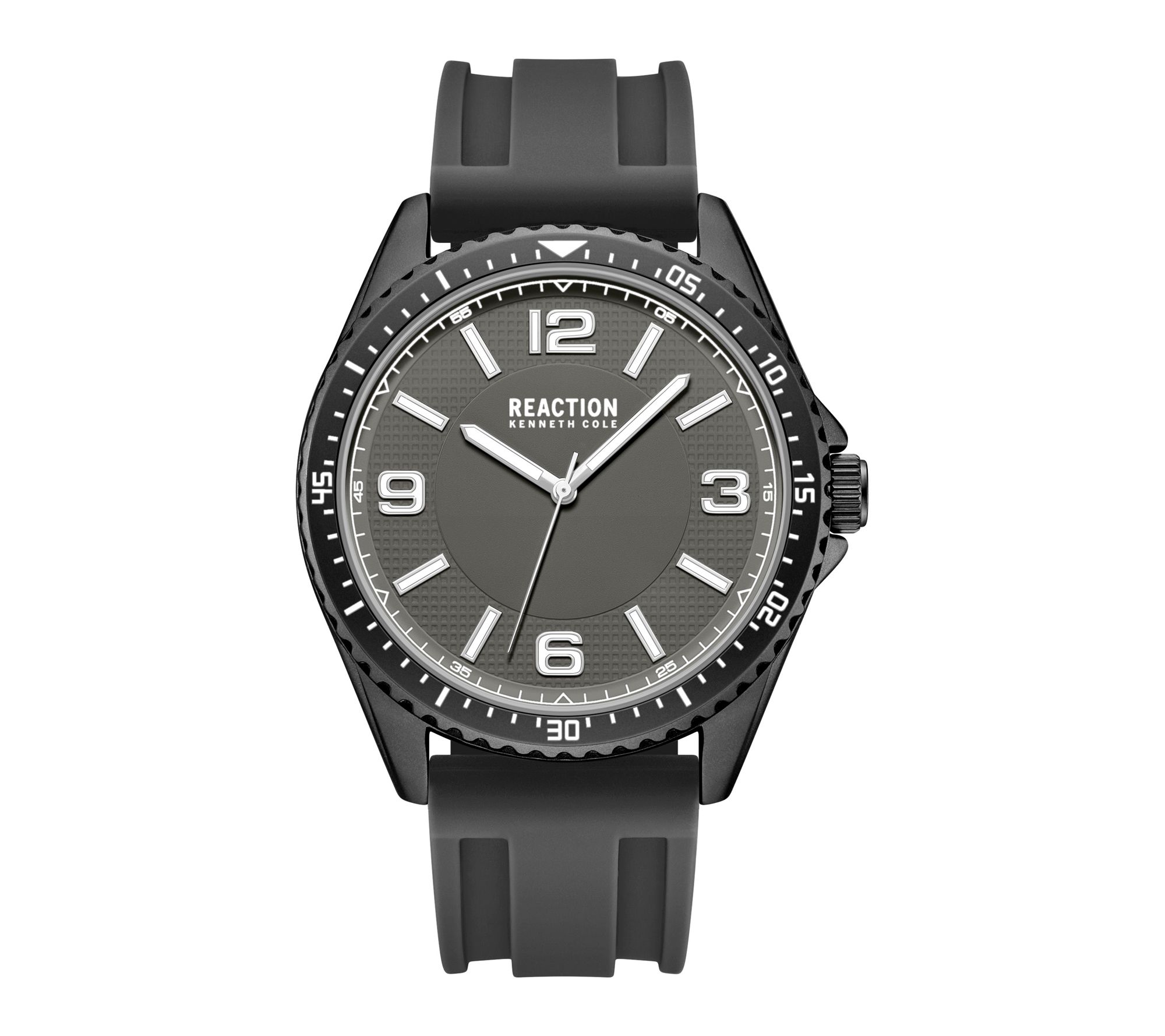 Kenneth Cole Reaction Men's Black Silicone Strap Watch