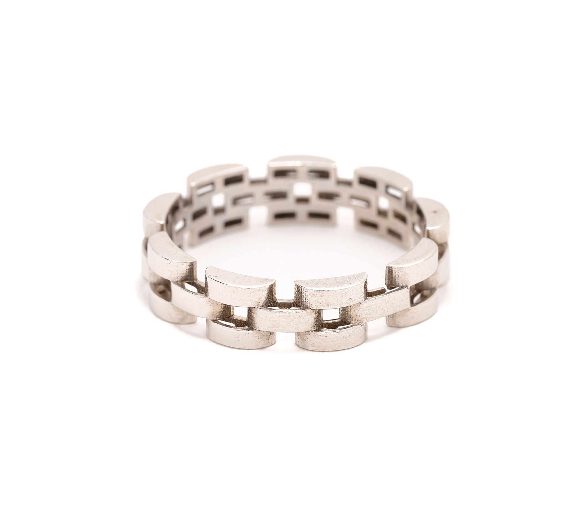 "As Is" Silver Style Linked Ring