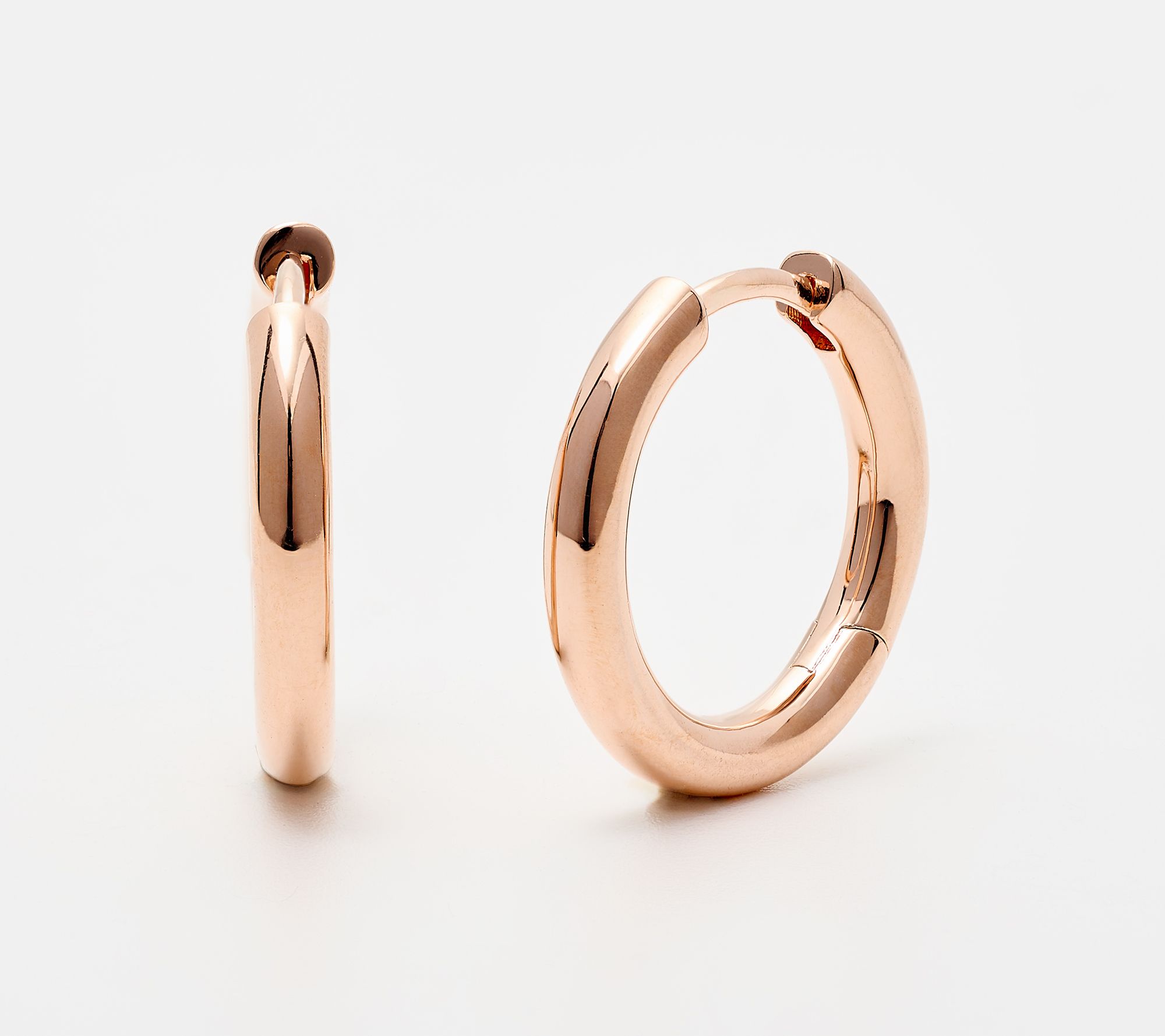 "As Is" David Markstein Bronze Hinged Pierced Hoop Earrings