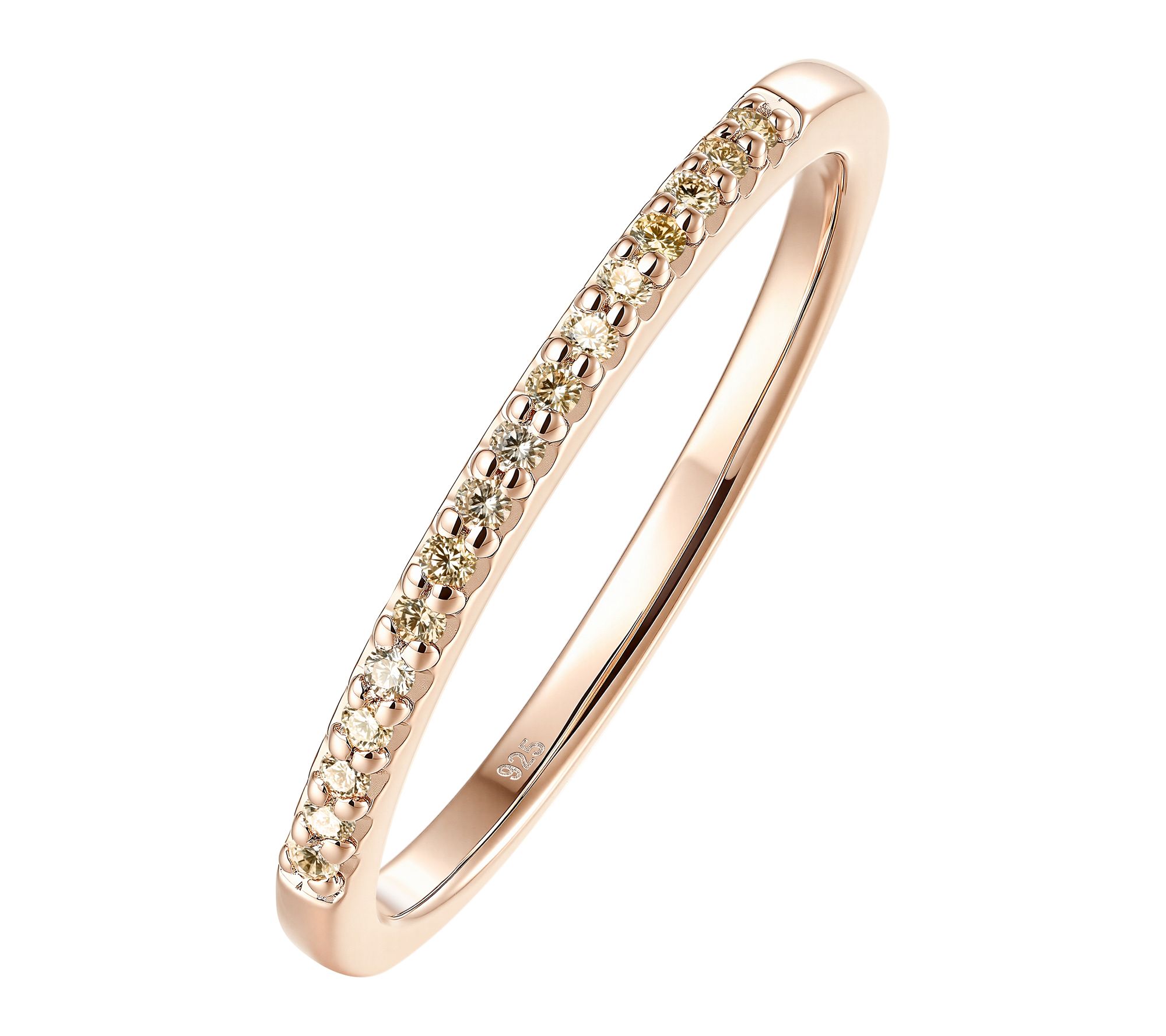 Affinity Diamonds Half-Eternity Band Ring, Sterling Silver