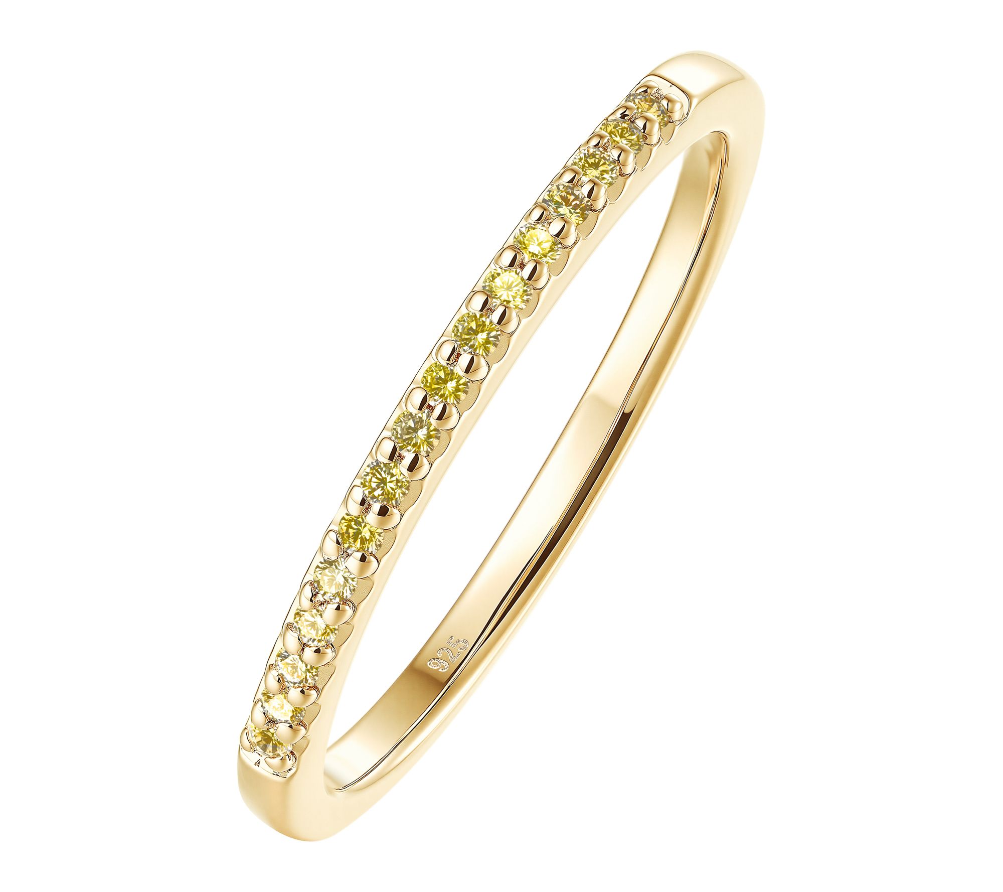 Affinity Diamonds Half-Eternity Band Ring, Sterling Silver
