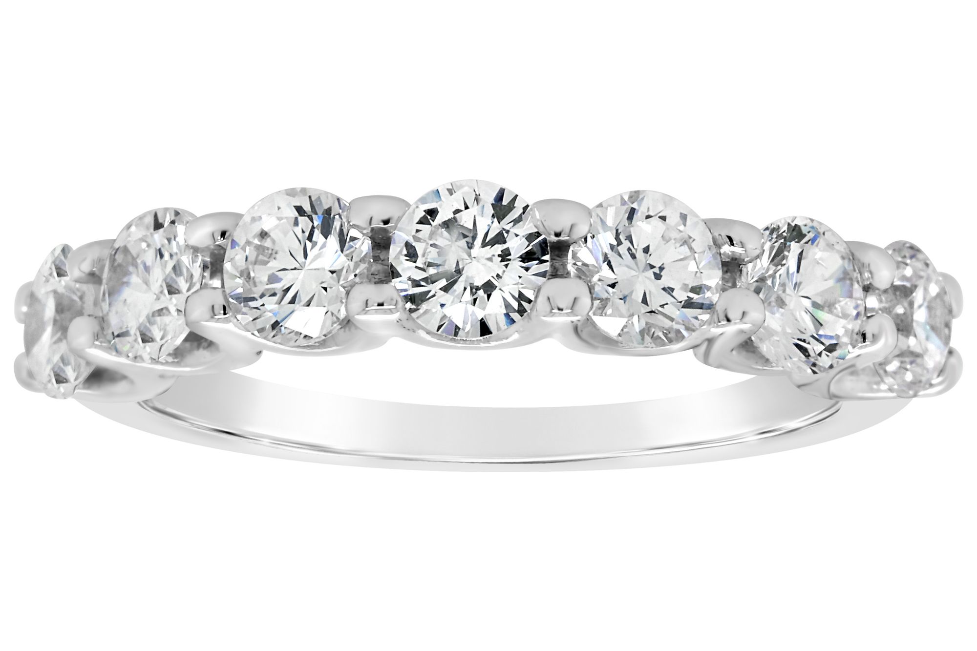 Affinity 14K Gold 1.70 cttw 7-Stone Diamond Ring