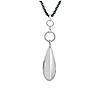 Steel by Design Cultured Pearl Strand with Teardrop Pendant, 1 of 1