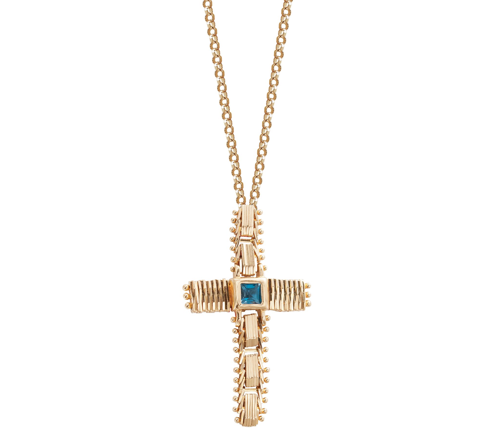 Qvc hot sale gold crosses