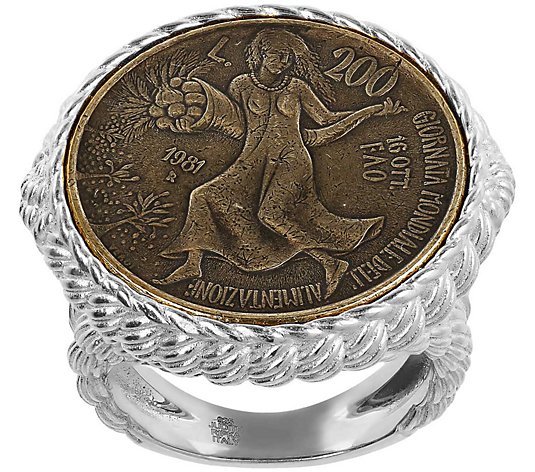 JUDITH Classic Verona Sterling Coin Ring