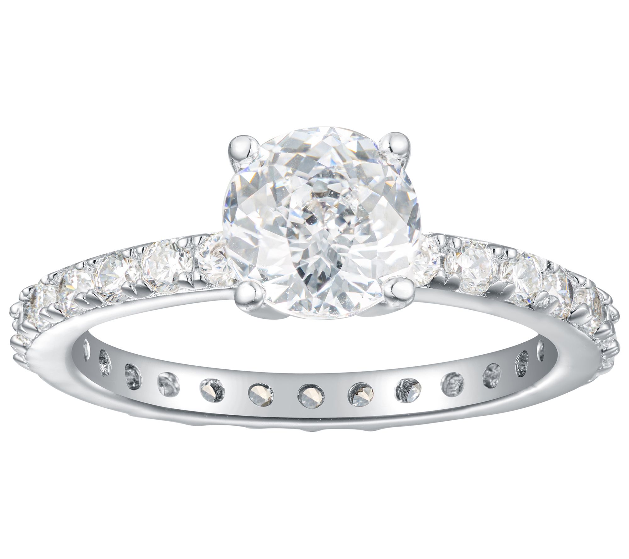 Diamonique 2.50 cttw Solitaire Engagement Ring,Sterling
