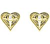Goddaughters 14K Gold Clad Diamond Accent AngelEye Earrings