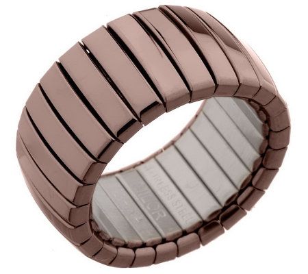Steel by Design Choice of Bold Stretch Rings - QVC.com