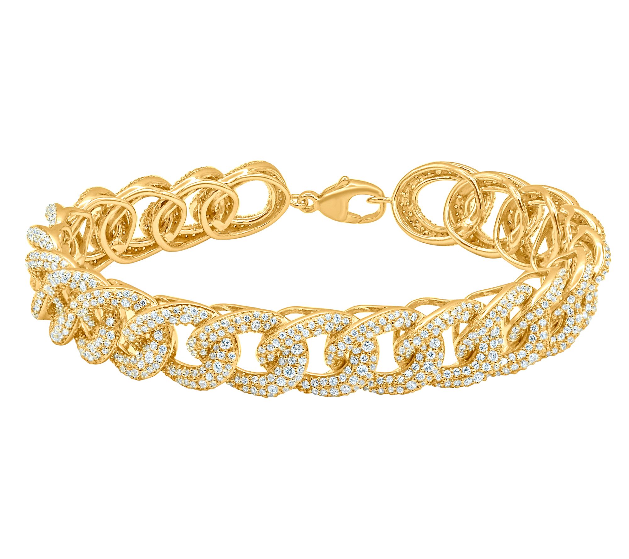 Affinity Diamonds Unisex 5.50 cttw Bracelet, 14K Gold