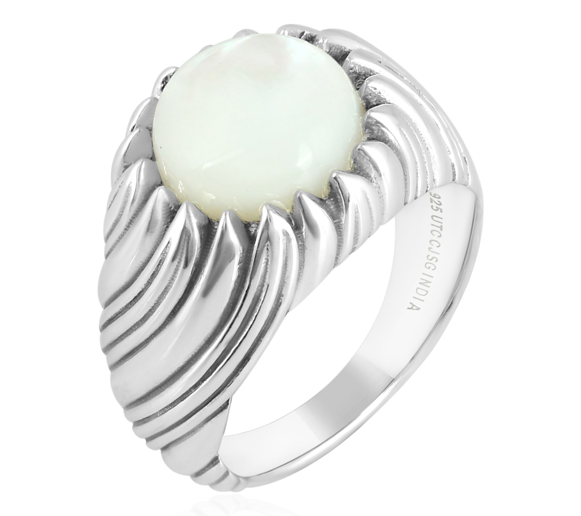 Christian James by Scott Grimes Sterling Mother of Pearl Ring