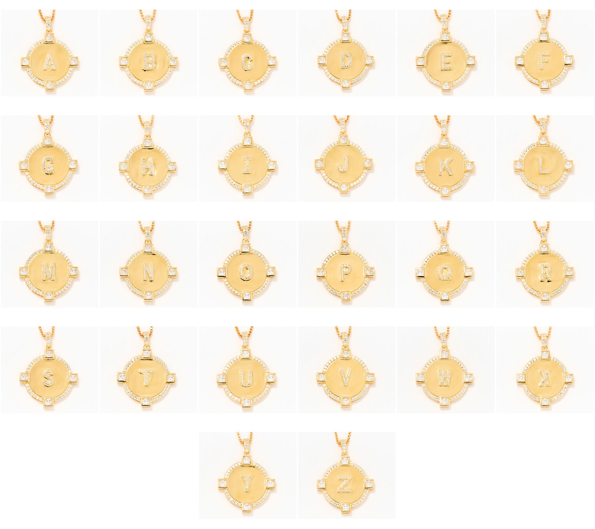 Diamonique x Kathy Levine Initial This Necklace, Sterling Silver