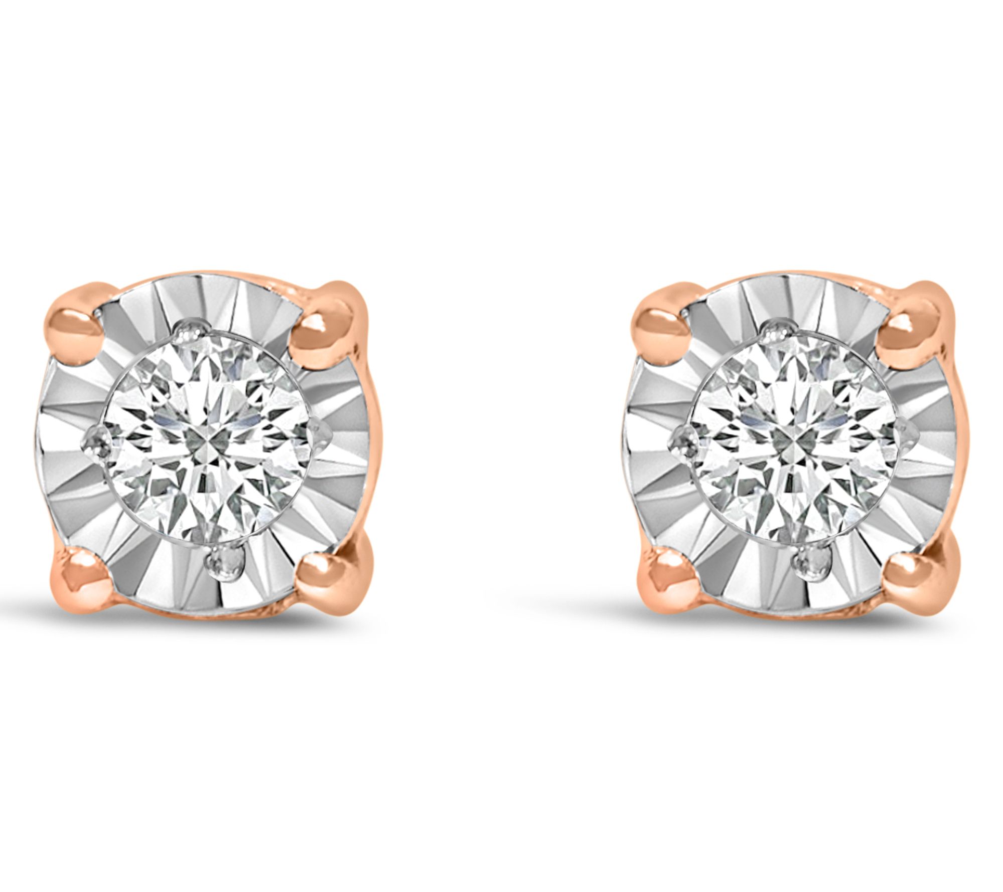 Haus of Brilliance Lab-Grown Diamond Accent Earrings, Sterling