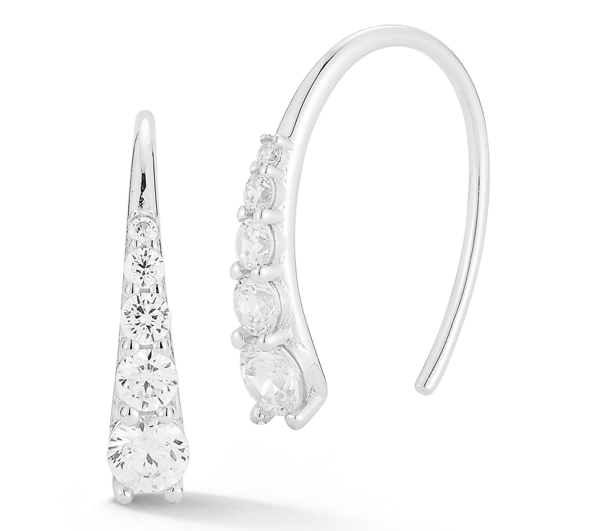 Cubic Zirconia - Threader - Jewelry - QVC.com