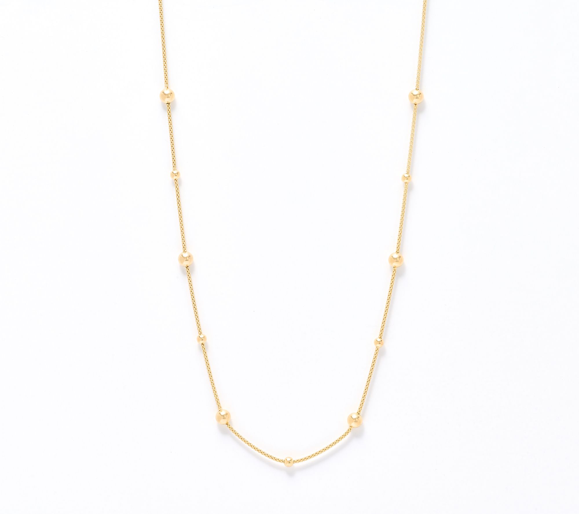 UltraFine 950 Silver Beaded 24" Necklace
