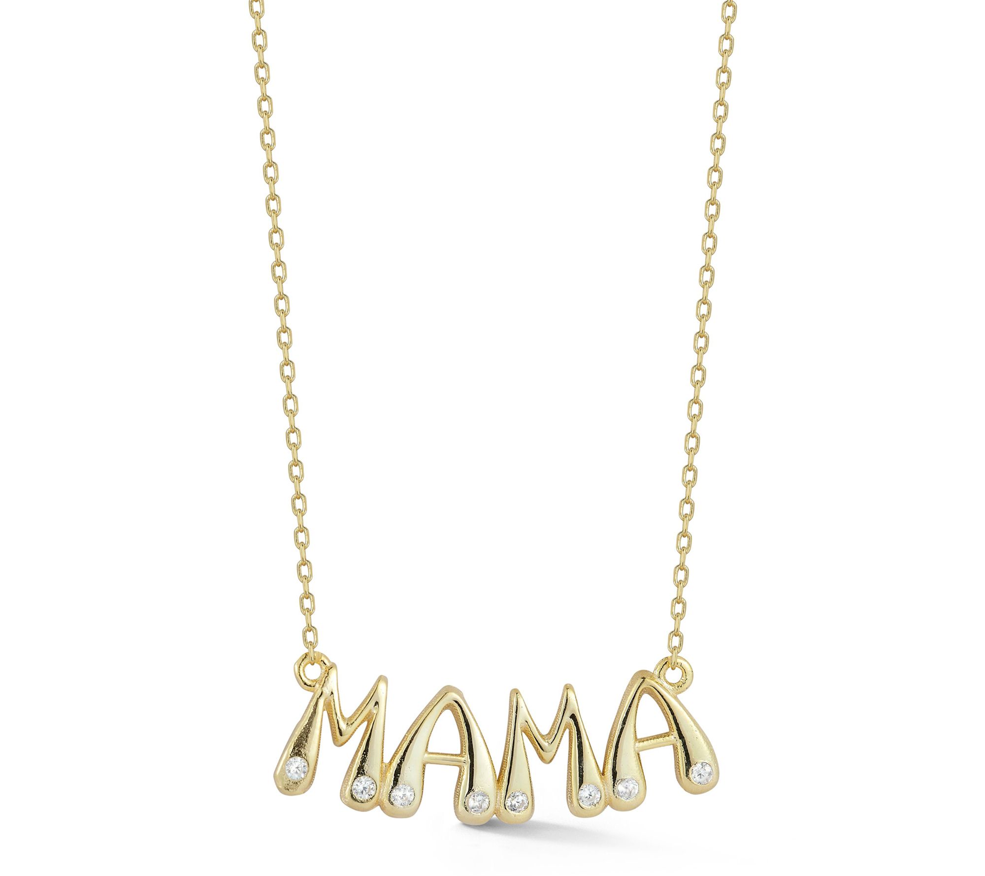 Sterlina Silver Mama Necklace, Sterling