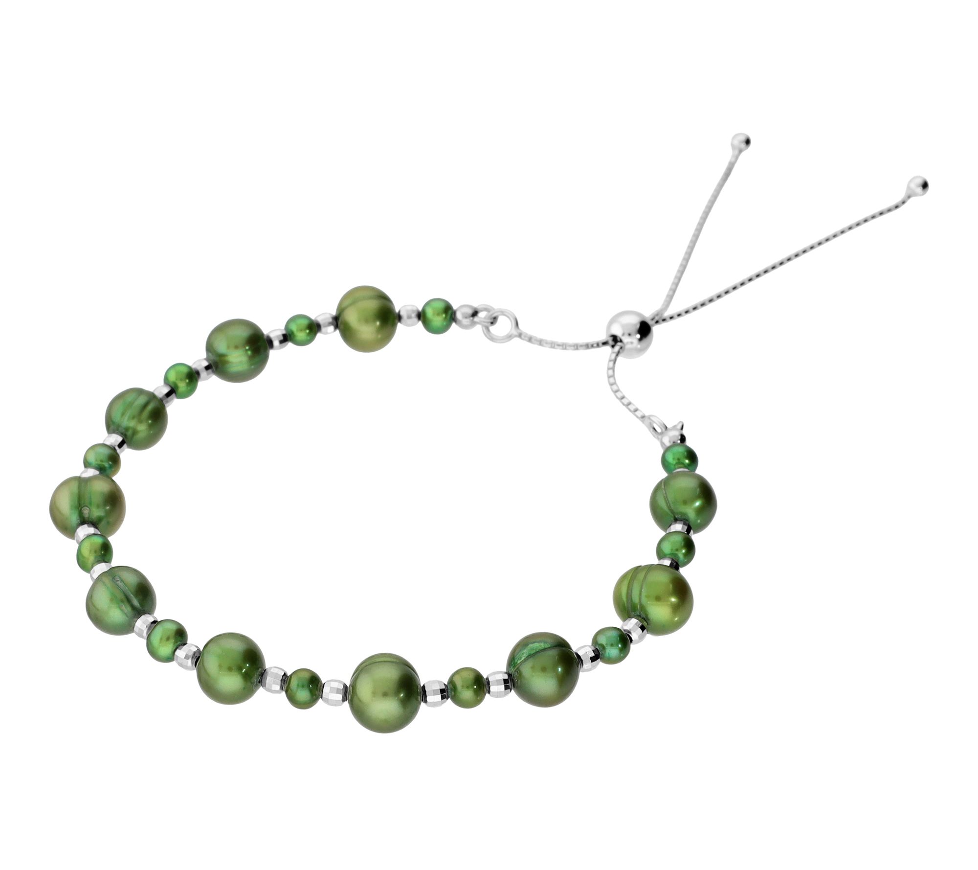 Honora Cultured Pearl Adjustable Bracelet, Sterling Silver