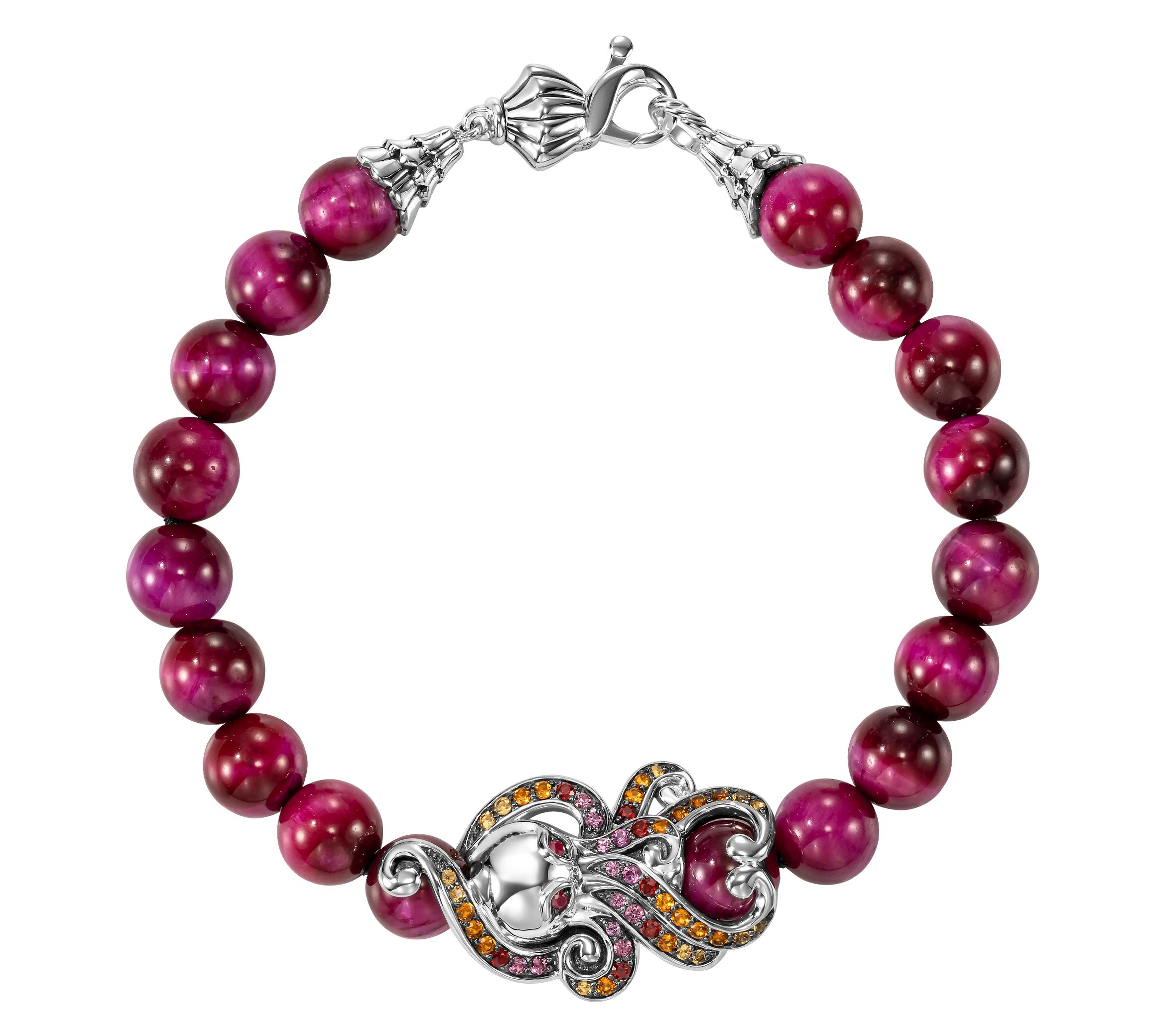 Third Person Sterling Sea & Soul Octopus Gemstone Bracelet