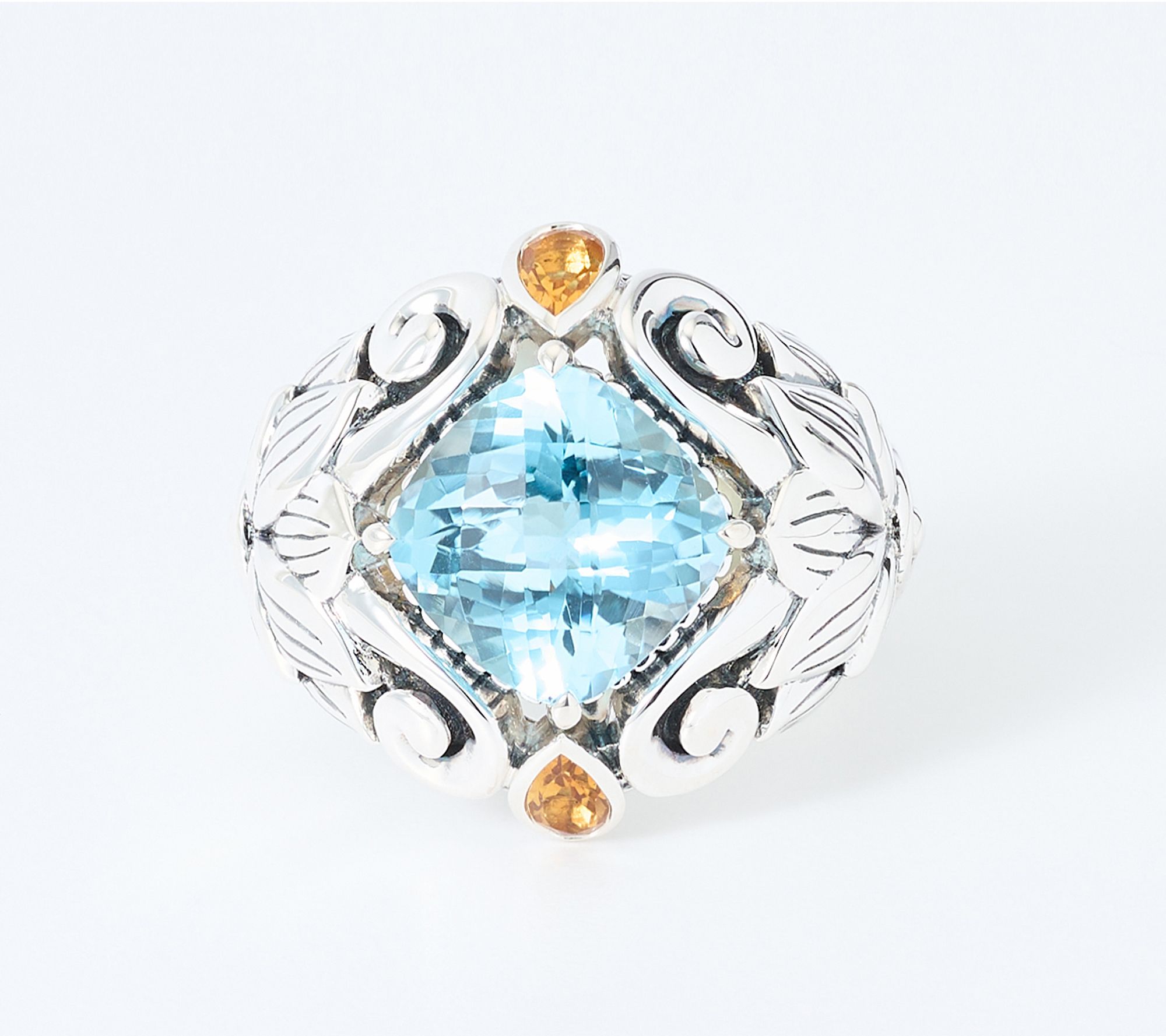 Third Person Sterling Silver Lotus Gemstone Ring