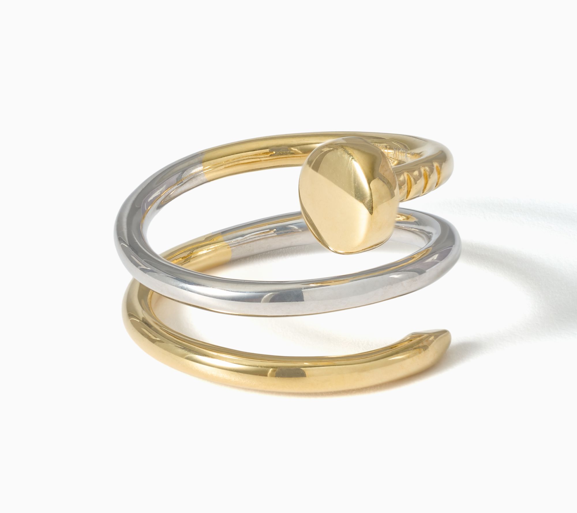 David Markstein Bronze Couture Double Wrapped Nail Ring