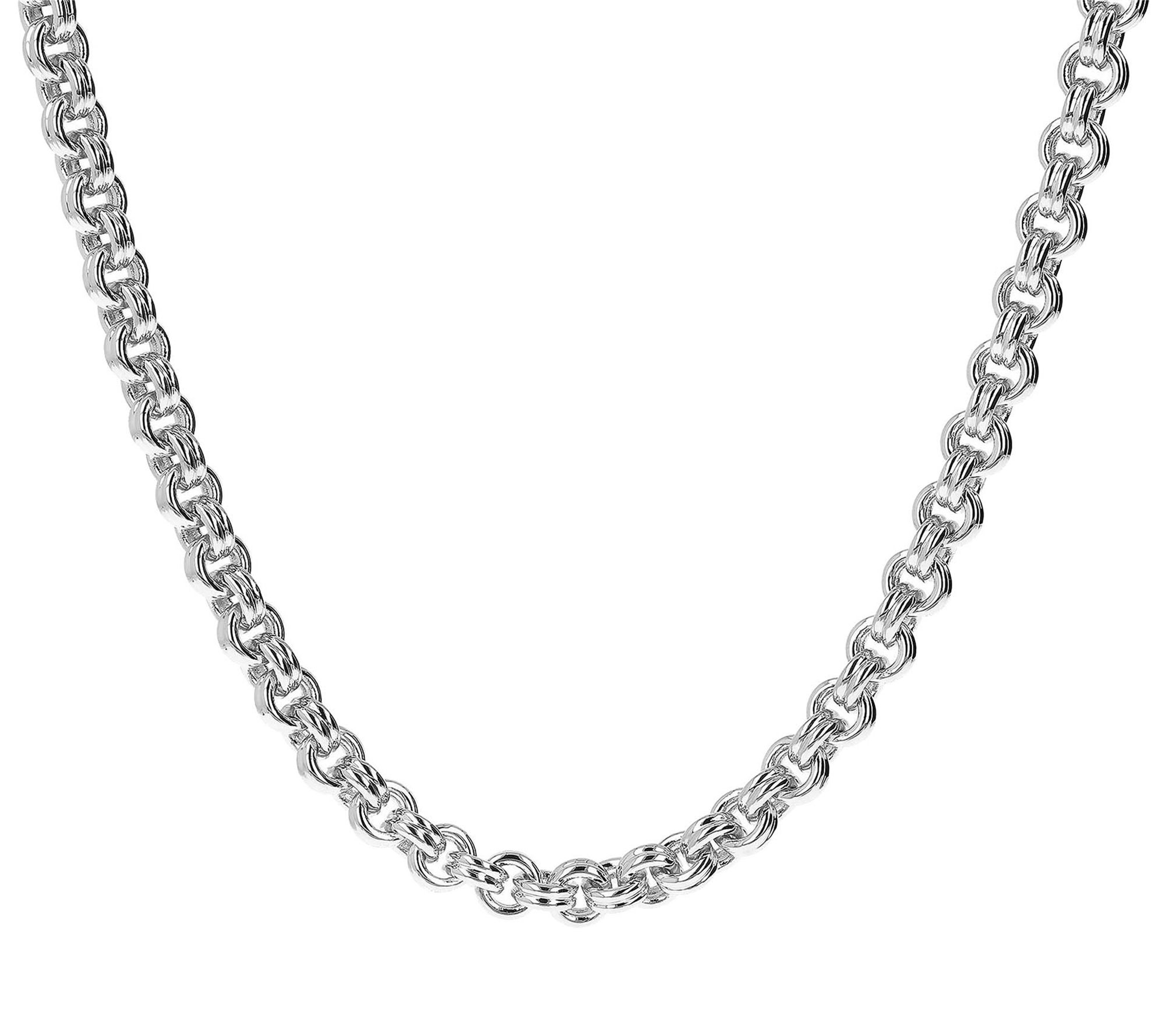 BellaOro 24" Double Rolo Link Necklace, 14K G lOver Resin